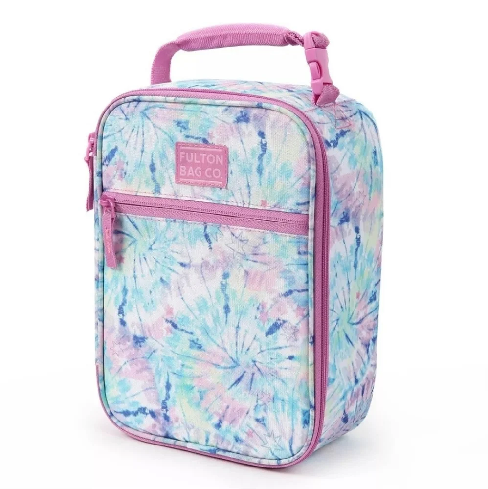 Fulton Bag Co Pink and Blue Tie Dye Lunchbox
